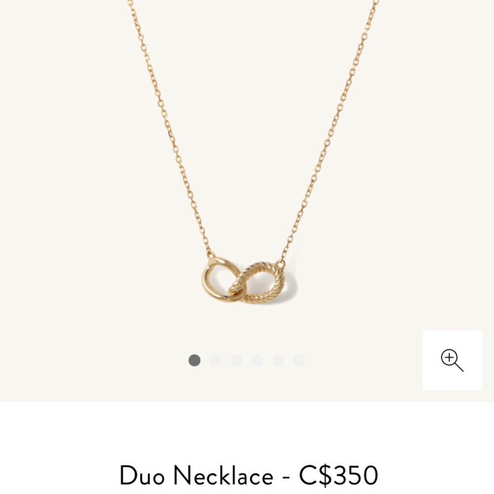 Mejuri Duo Necklace (with all original packaging)